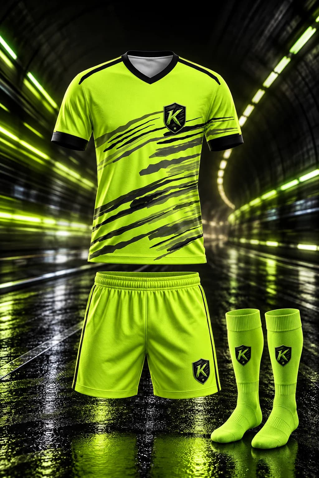 Kinetic SC jersey, shorts and game socks in the club's world.