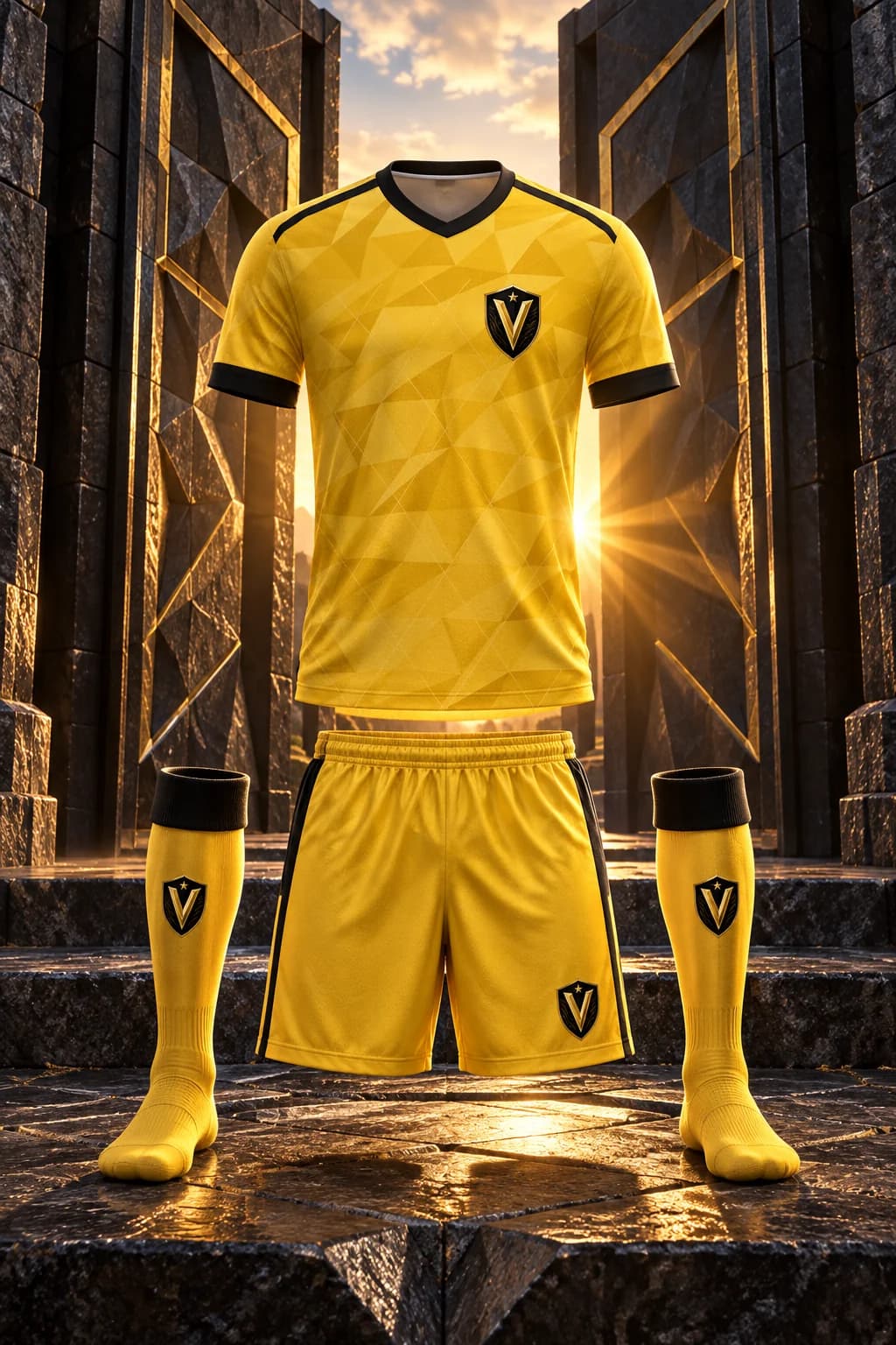 Valor SC jersey, shorts and game socks in the club's world.